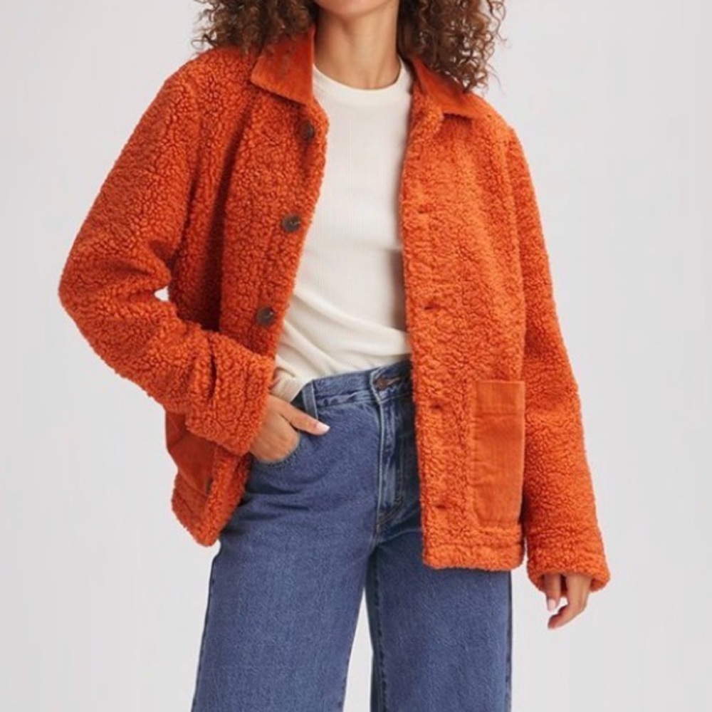 Sherpa Corduroy Chore Coat - Women's
